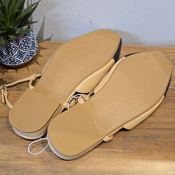 Torrid - 7 WW, Cap Toe Slingback Flat (Wide Width) in Tan & Black - Picture 9 of 13